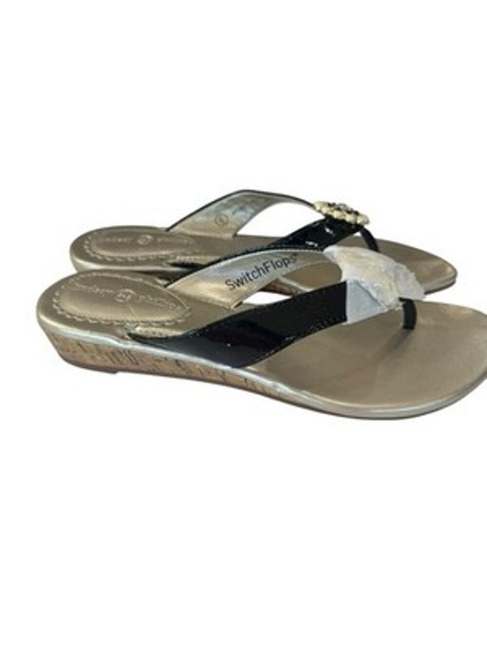 Lindsay Phillips Gwen Wedge Sandals Women's Size 6 Switch Flops NEW